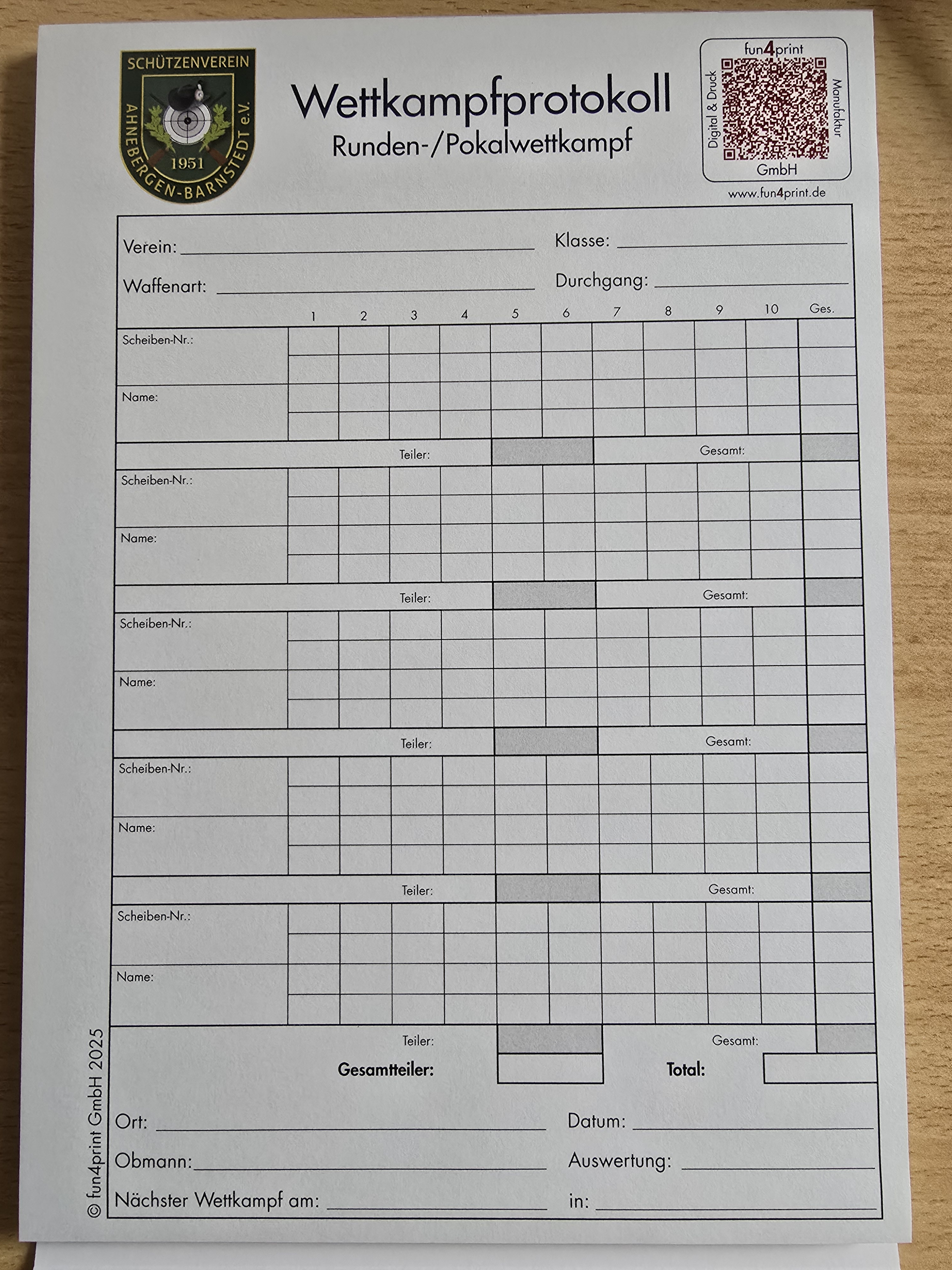 Wettkampfdokumentation